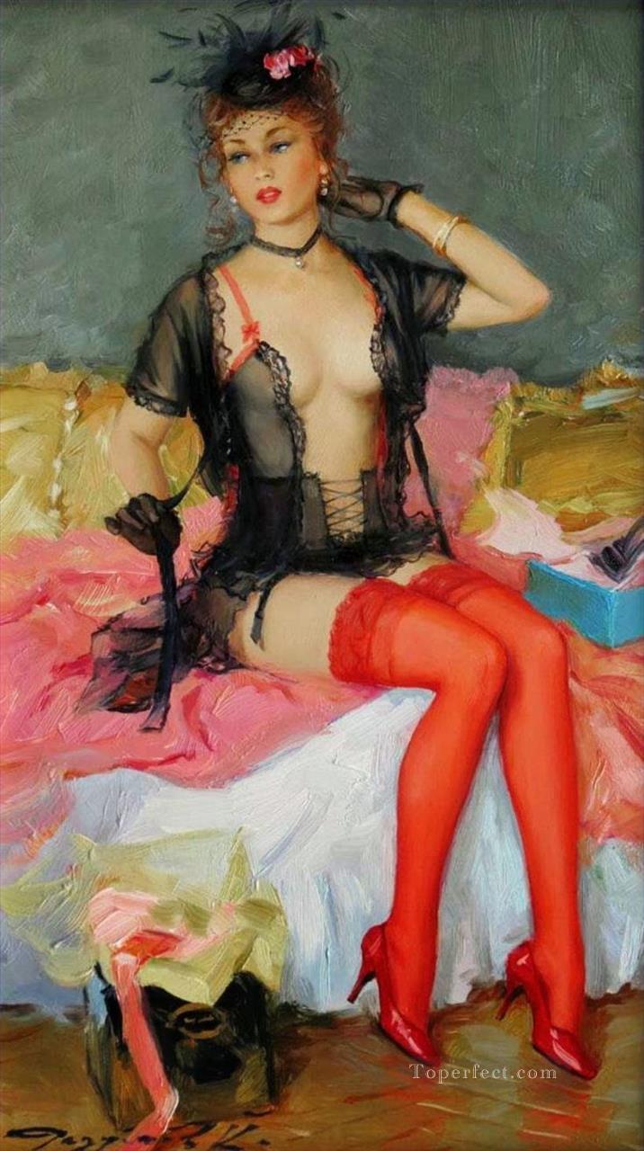 Beautiful Girl KR 037 Impressionist Oil Paintings